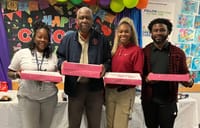 Mayor Waites Brings Donuts, Love, and Respect to Baker Teachers—Rain or Shine post image